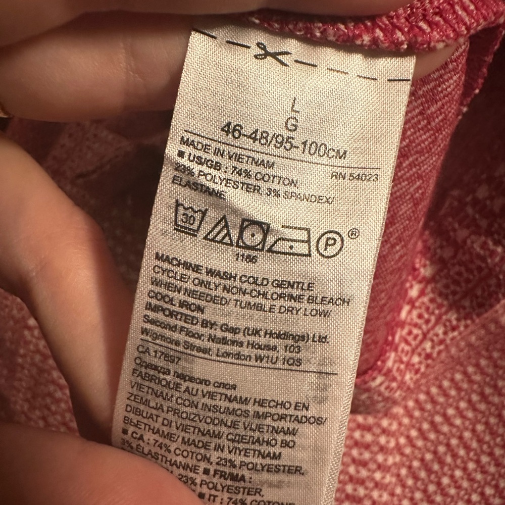 Banana Republic Red Patterned Tank Top - Picture 5 of 5